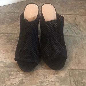 Black mesh booties